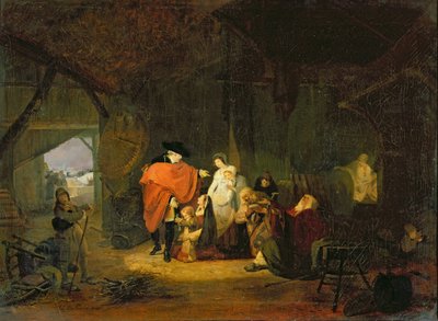 The Kindness of Louis XVI (1754-93) during the Winter of 1784, 1785 by Philibert Louis Debucourt